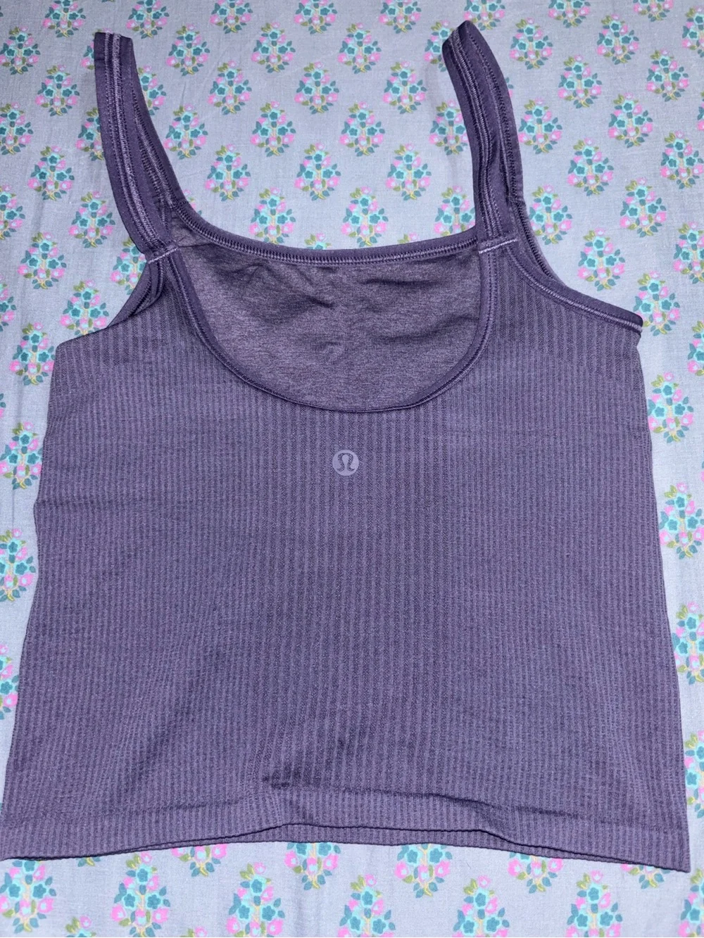 Lululemon Ebb to Street Scoop-Neck Cropped Tank Top